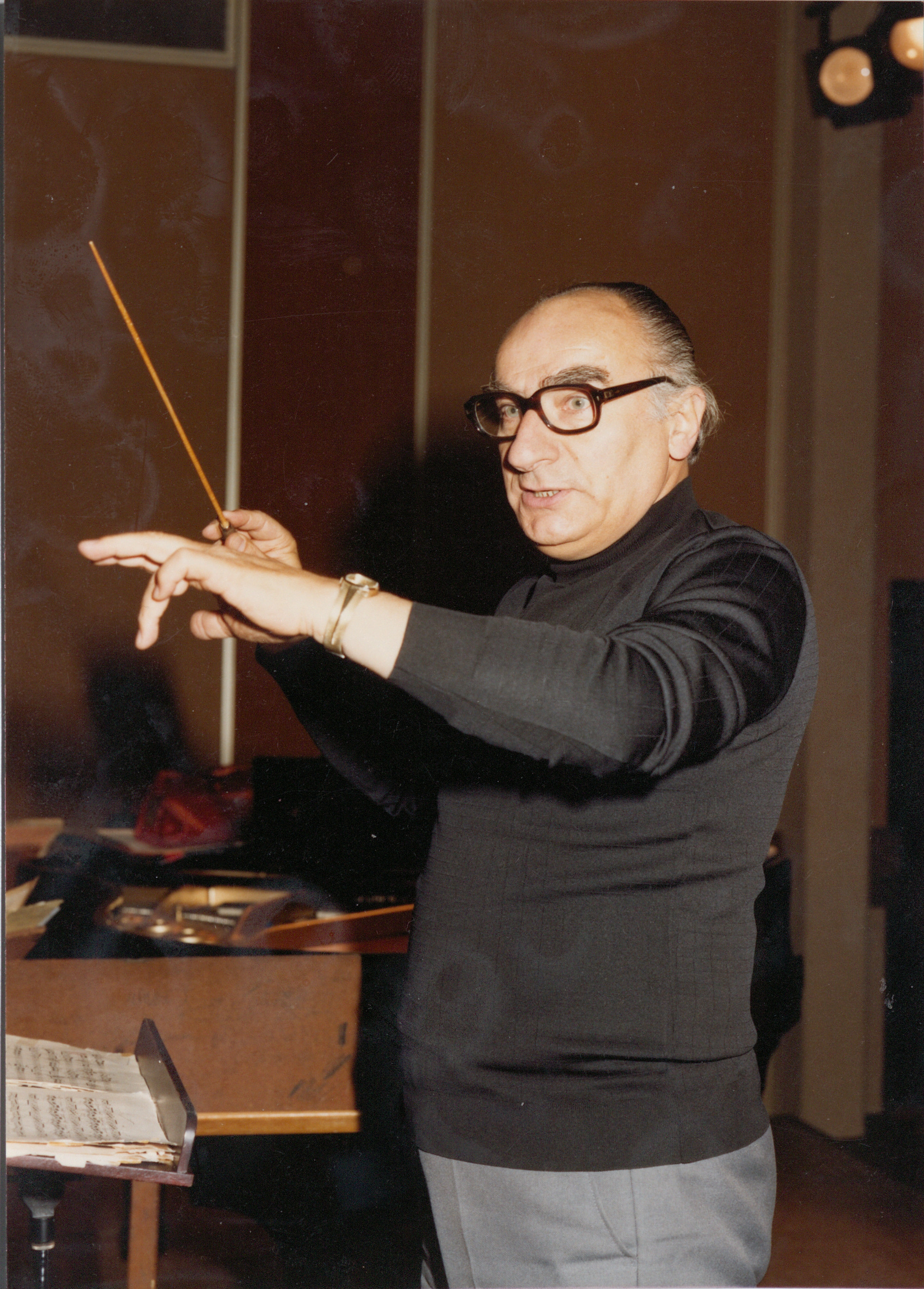 Jean Creusot directeur d'orchestre